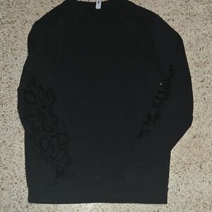 Design Lab Lord & Taylor Black Sweater Sz S